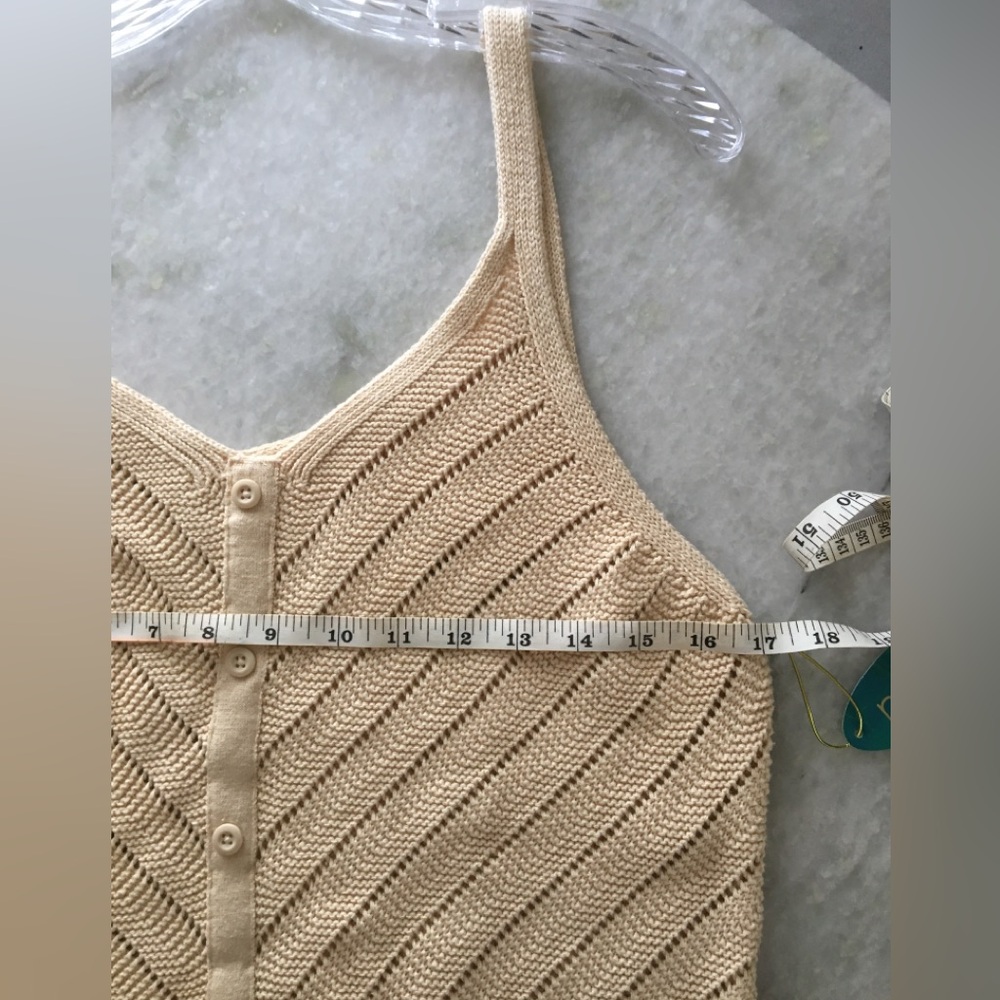 Tan Knit Sleeveless Dress, brand new with tags brand Mynah, dress summer 🌼🌻🌞 - Picture 9 of 16